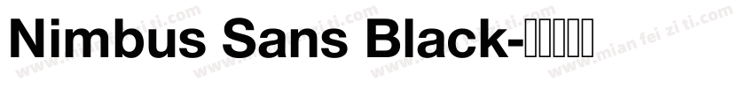 Nimbus Sans Black字体转换